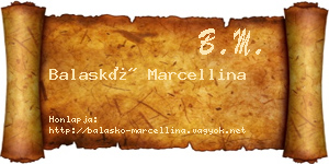 Balaskó Marcellina névjegykártya
